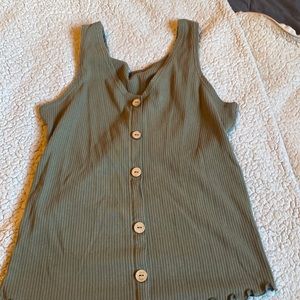 green tank top